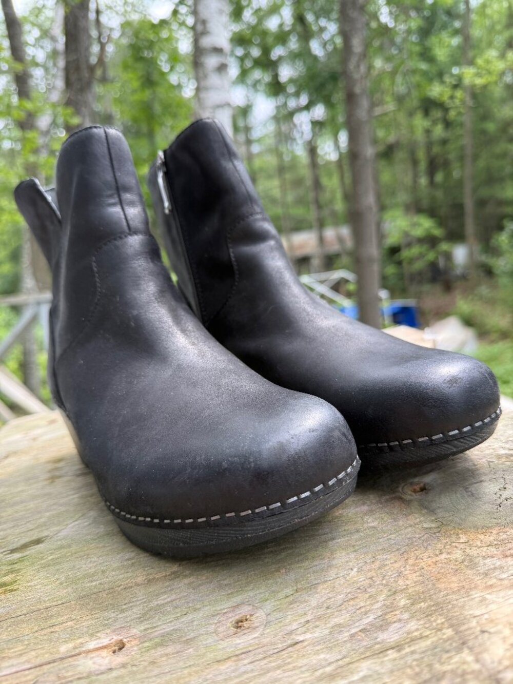 Dansko Meghan Black Leather Ankle Boots EU 41/US 10.5-11 Excellent Condition